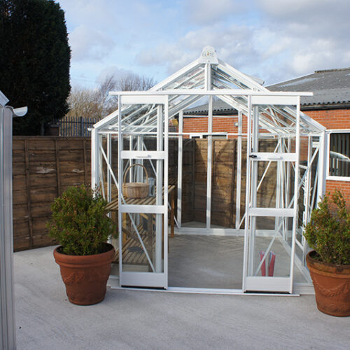 white modern design conservatory