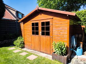 shed in garden